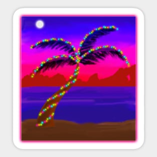 Christmas Palm Tree Sticker